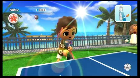 Wii Sports Resort Table Tennis Return Challenge Youtube