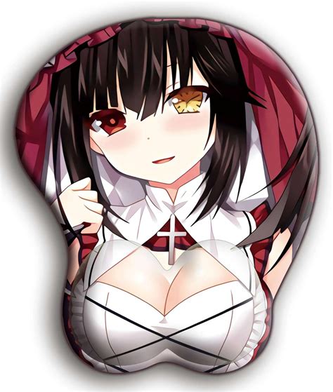 Date A Live Tokisaki Kurumi Anime Mouse Pad Non Slip Gaming 3d Mouse Pad Soft Gel Ergonomic