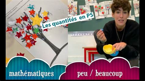 Math Matiques La Notion De Quantit En Maternelle Peu Beaucoup