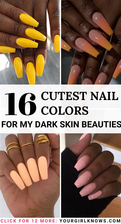 16 Beautiful Summer Nail Colors For Dark Skin Beauties Artofit