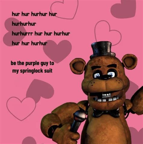 Five Nights At Freddys Valentines Card In 2023 Fnaf Funny Fnaf