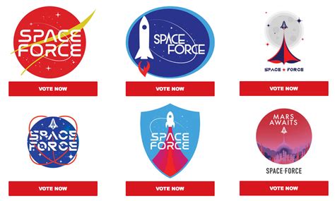 Brand New: Space Force Logo Vote