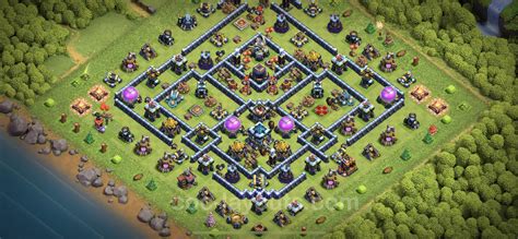 Farming Base Th13 With Link Anti Everything Hybrid Clash Of Clans