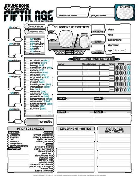 Sort Of A Sci Fi Look Rpg Character Sheet Character Sheet Template Character Names Pirate