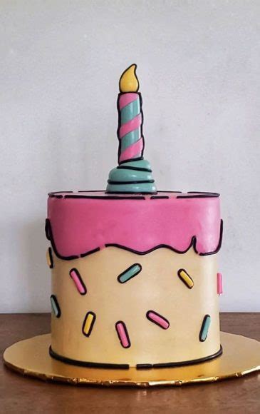 Cute Comic Cake Ideas For Any Occasion Vanilla Comic Cake Effect