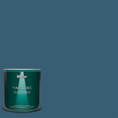 Behr Marquee Qt S Superior Blue One Coat Hide Semi Gloss