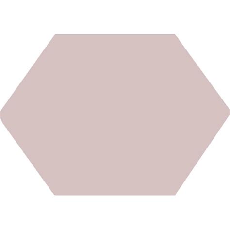 Pink Victorian Elongated Hexagon Tiles Of London