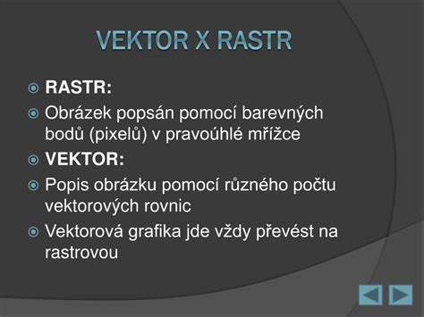 PPT Vektorová grafika PowerPoint Presentation free download ID 6355813