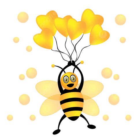 Cute Honey Bee Clipart Transparent Background Honey Bee Cartoon Flying