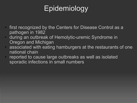 Escherichia Coli 0157 H7 | PPT