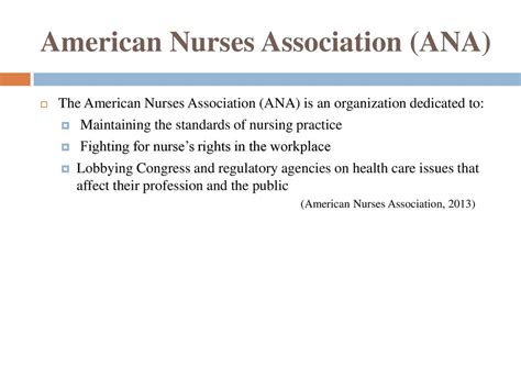 American Nurses Association Ana Ppt Download