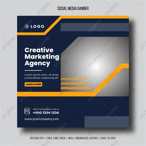 Social Media Business Marketing Banner Or Square Flyer Premium Vector