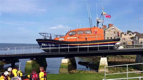 Rnli Shannon Class And D Class Lifeboats Launch At Swanage Youtube