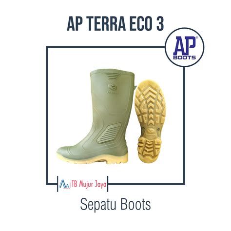 Jual AP Boots TERRA ECO 3 Sepatu Boot Warna Hijau Shopee Indonesia