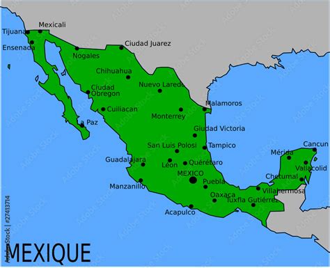 D Crypter Imagen Carte Du Mexique Avec Les Villes Fr Thptnganamst