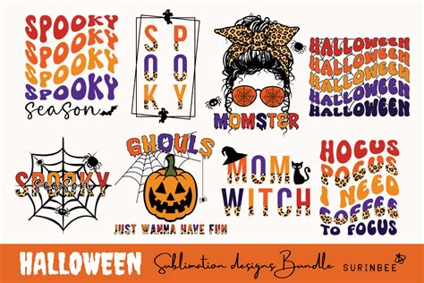 Halloween Sublimation Designs Bundle Graphic by SURINBEE · Creative Fabrica