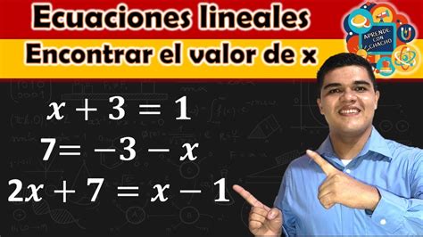 Cómo Despejar X En Ecuaciones De Primer Grado Paso A Paso Youtube