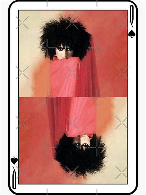 Siouxsie Sioux Queen Of Spades Playing Card Sticker For Sale By