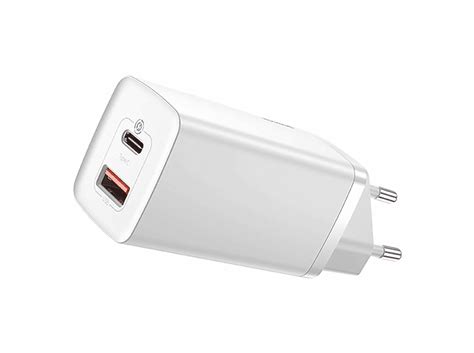 Baseus Gan2 Lite 65w Usb Usb Typ C Quick Charge 30 Ladegerät Universal Weiß Mediamarkt