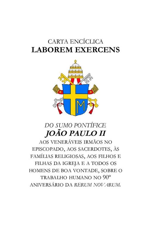 PDF CARTA ENCÍCLICA LABOREM EXERCENSque Oeuvres 2020 9 15