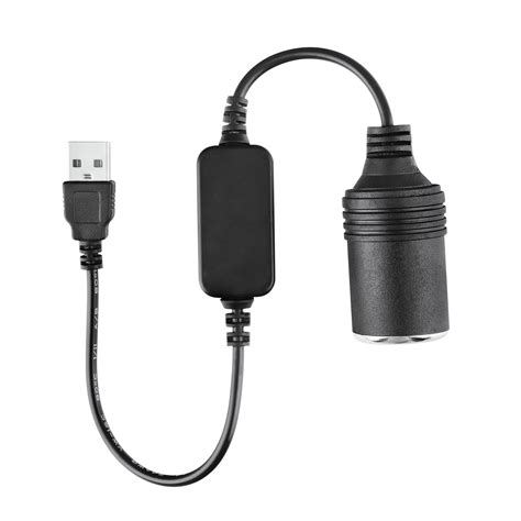 Usb Cigarette Lighter Adapter Fite On Usb A Male To 12v Car Cigarette Lighter Socket Female