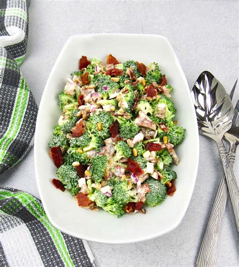 Keto Broccoli Salad With Bacon Keto Cooking Christian