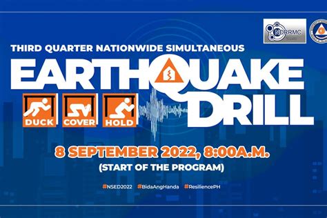 PIA NDRRMC Enjoins Public To Join In Q3 Earthquake Drill This Thursday