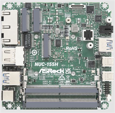 Asrock Industrial Introduces Nuc Ultra Motherboard Series Powered