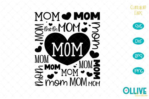 Mom Word Art Graphics