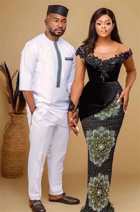 African Couple Wearankara Couple Outfit Ankara Classy Weddingtrending Wedding Outfitwomen