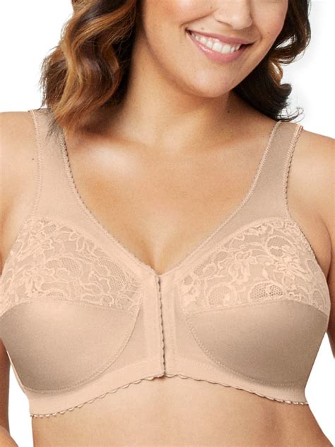 Glamorise Magiclift Front Closure Support Wirefree Bra 1200 Womens And Womens Plus