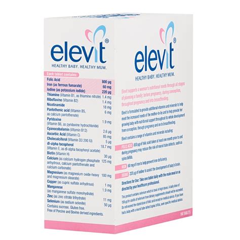 Elevit bầu của Úc Vitamin tổng hợp cho bà bầu 100v AUMART