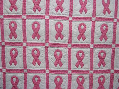 Cancer Awareness Ribbon Quilt Block Pattern