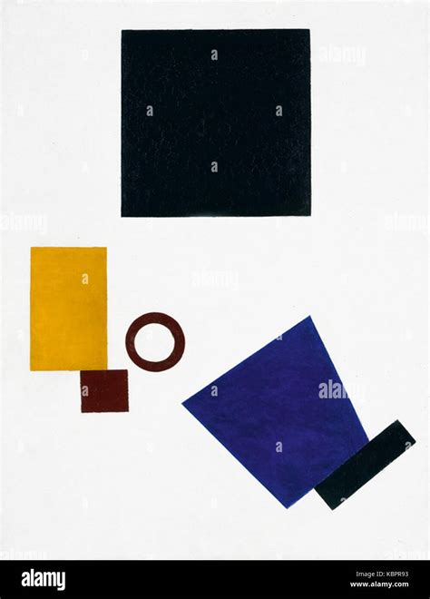 Suprematism Two Dimensional Self Portrait Stock Photo Alamy