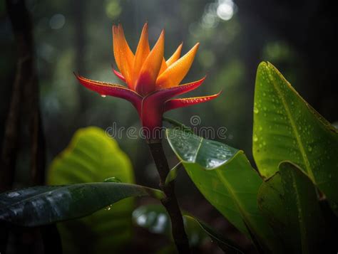 Tropical Jungle Flower Stock Illustration Illustration Of Jungle