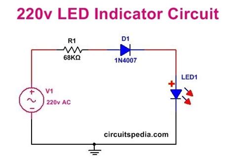 Led Indicator Circuit Circuitspedia