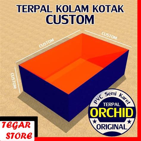 Jual Kolam Terpal Kotak Custom Orchid Pvc Di Lapak Tegar Store Bukalapak