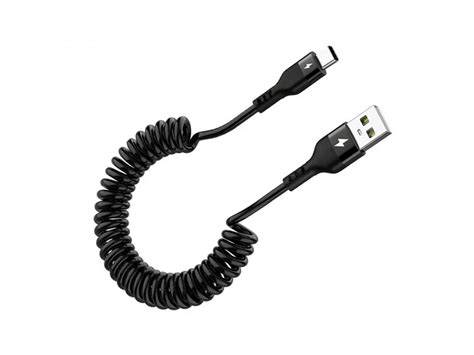 Coiled USB-C Charging Cable (USB Type A-C Cable)