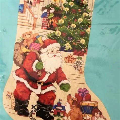 Bucilla Christmas Stocking Cross Stitch Etsy