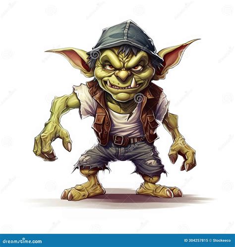 Groovy Troll Illustration: Hyperrealistic Fantasy Goblin Art Stock ...