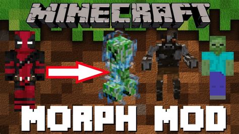 Minecraft Morph Mod Change In To Any Mob You Want Youtube