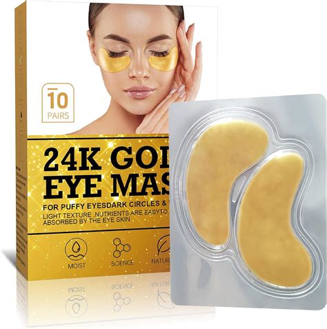 10 Paires Patch Yeux Anti Cernes 24K Or Collagène Masque pour Les Yeux