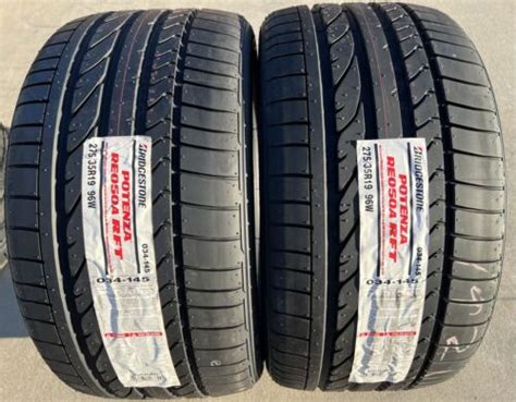 TWO NEW 275 35R19 96W Bridgestone Potenza RE050A RFT RSC Runflat Run