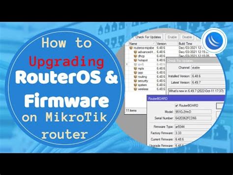 How To Upgrading RouterOS AND Firmware On MikroTik Router YouTube