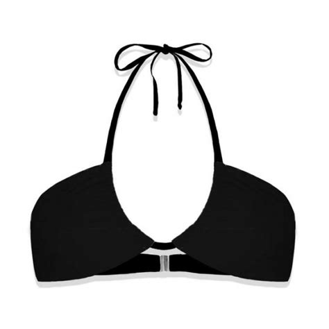 Mc2 Saint Barth Bandeau Bikini Top Black Luxury Exclusive