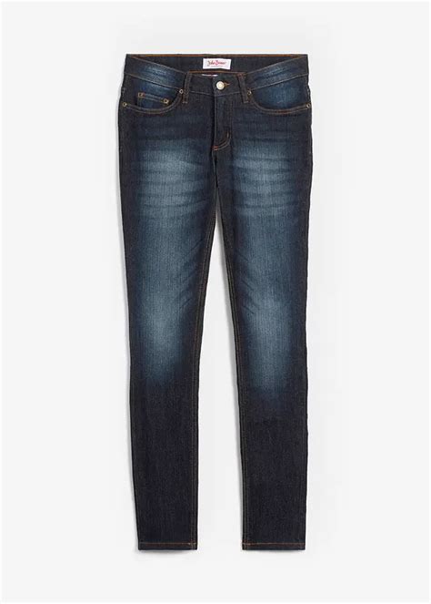 Pocket Skinny Basic Stretch Jeans Blau Regular Bonprix