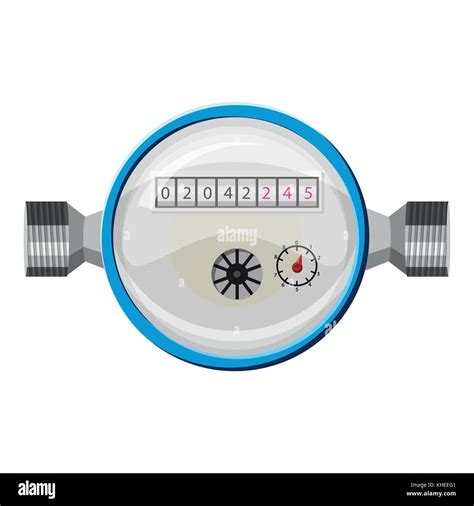 Water Meter Icon Cartoon Style Stock Vector Image Art Alamy