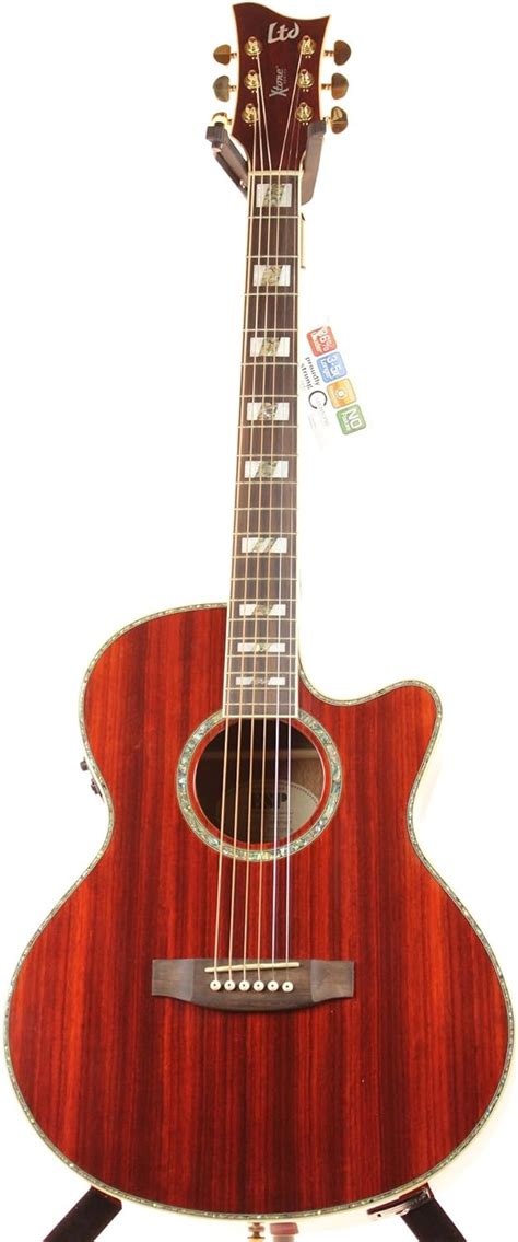 Esp Ltd Xtone Exotic Wood Series Ew P Acoustic Electric Guitar Padauk Musical