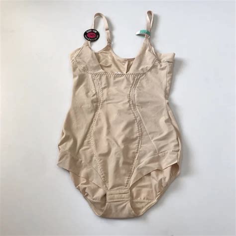 MAIDENFORM WOMENS SHAPEWEAR Bodysuit S Small Nude Anti Static Spandex Nylon 14 31 PicClick UK