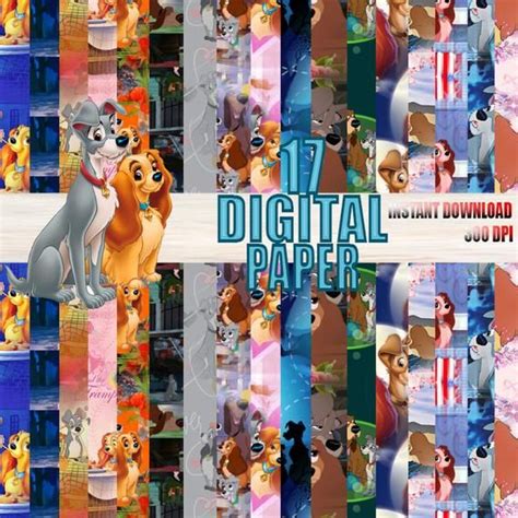 Lady And The Tramp Digital Paperlady And The Tramp Paperlady And The